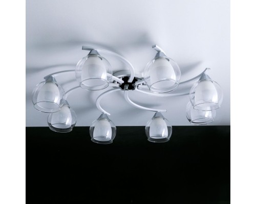 CL152180 Кристи Белый+Хром Св-к Люстра