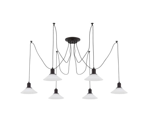 Люстра лофт Citilux CL451062 Эдисон Венге + Черный