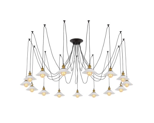 Люстра лофт Citilux CL451151 Эдисон Венге + Бронза