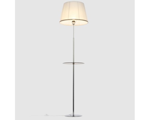 CL402970T Линц Хром+Белый Торшер со столиком