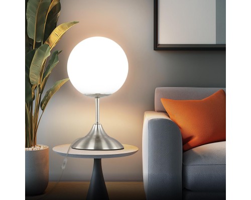 CL102814 Томми Хром Мат.+ Белый Св-к Св-к Настольный