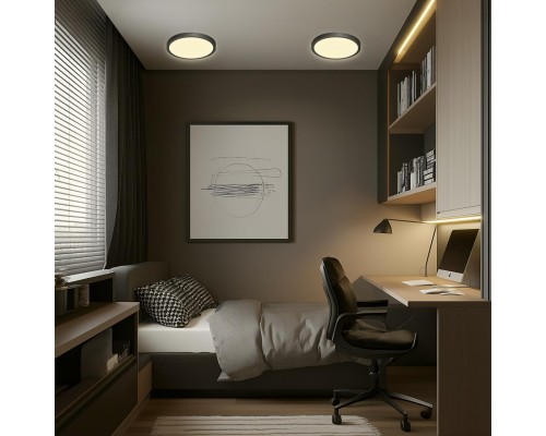 CL738181V Бейсик Черный Св-к Накл. LED 18W*Мульти