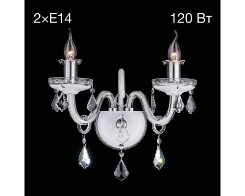 Хрустальное бра Citilux CL352320 Марена Белый+Хром