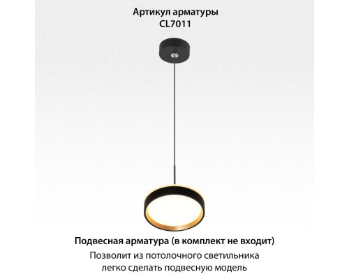 CL750181 ETALON Черный+Золото с подсветкой