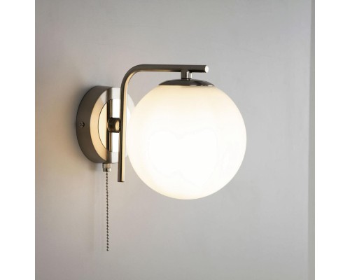 CL102314 Томми Хром Мат.+ Белый Св-к Бра