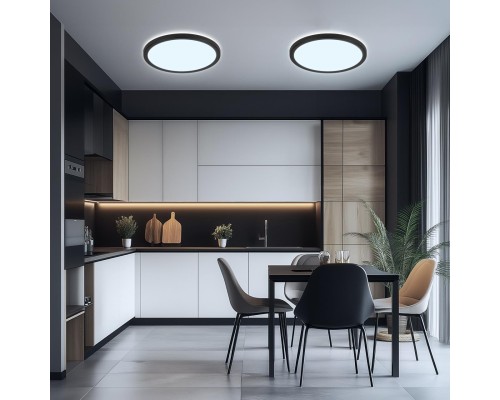 CL738241VL Бейсик Лайн Черный Св-к Накл. LED 30W*Мульти