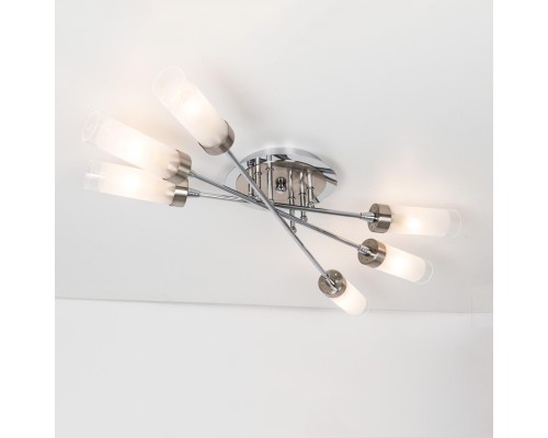 Потолочная люстра Citilux CL109161 Хеликс Хром матовый+Хром