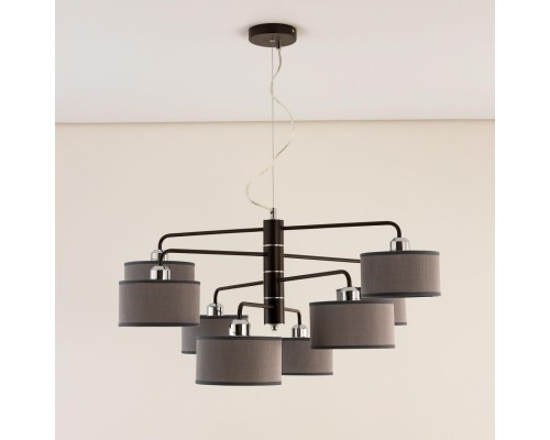 CL428281 Форма Кофе+Серый Св-к Люстра