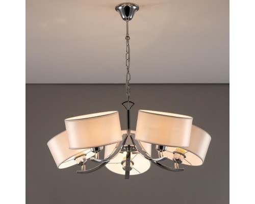 CL466150 Эвита Хром+Белый Св-к Люстра