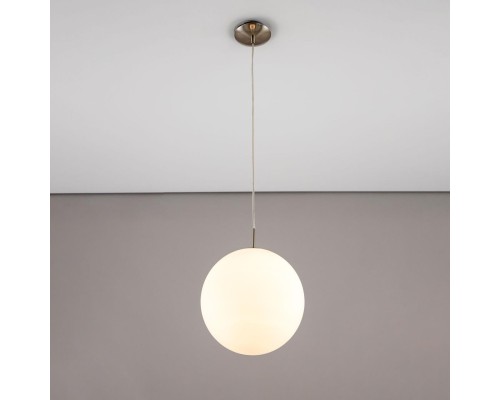 Подвесной светильник Citilux CL941251 Шар 25см Белый+Хром матовый