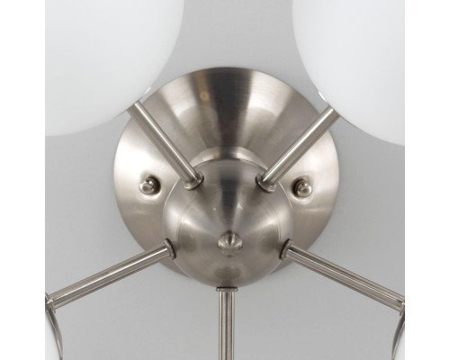 CL102154 Томми Хром Мат.+ Белый Св-к Люстра