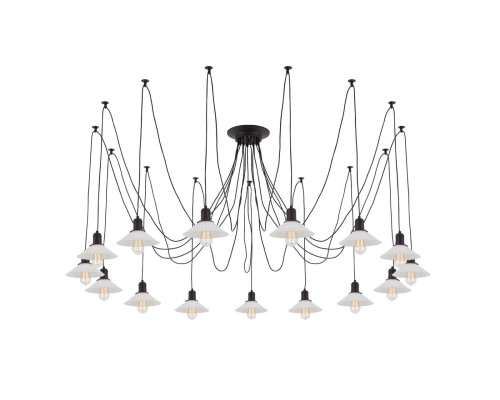 Люстра лофт Citilux CL451152 Эдисон Венге + Черный