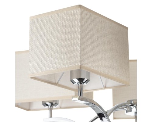 Подвесная люстра Citilux CL460251 Эвора Квадро Хром+Песочный