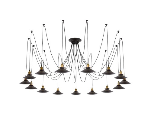 Люстра лофт Citilux CL451151 Эдисон Венге + Бронза