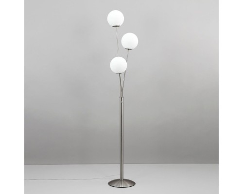 CL102934 Томми Хром Мат.+ Белый Св-к Торшер