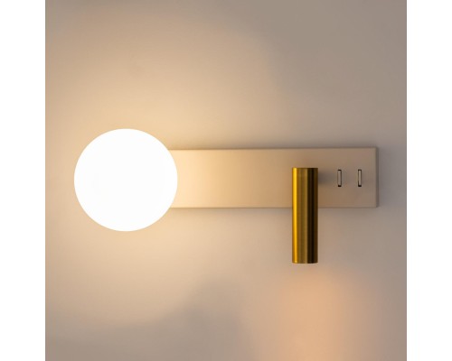 CL704450 Декарт Белый+Бронза Св-к Настенный