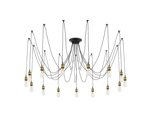 Люстра лофт Citilux CL451151 Эдисон Венге + Бронза