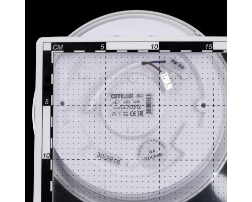 Потолочный светодиодный светильник с диммером Citilux CL70313 Старлайт 12 Вт 3000K Бронза