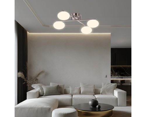 CL226A141 ATMAN Смарт Хром.Мат. Люстра Потолочная