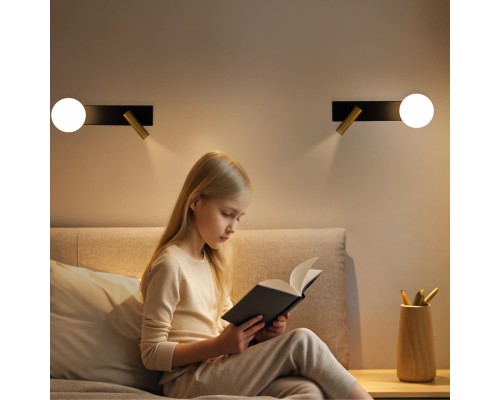 CL704451 Декарт Черный+Бронза Св-к Настенный