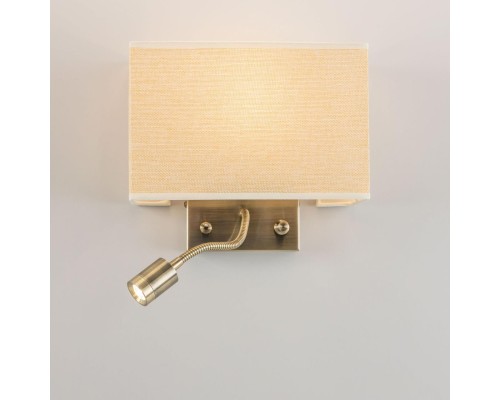 Бра с выключателем и лампой для чтения 3Вт 3000K Citilux CL704303 Декарт Бронза Старая