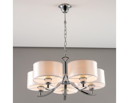 CL466150 Эвита Хром+Белый Св-к Люстра