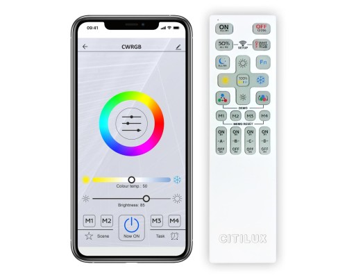 CL236A160E Ромби Белый Смарт RGB Люстра