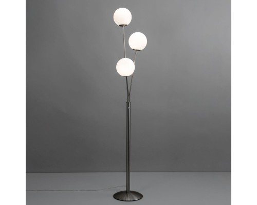 CL102934 Томми Хром Мат.+ Белый Св-к Торшер