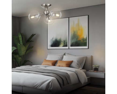 CL102131 Томми Хром Мат. Св-к Люстра