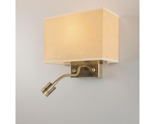 Бра с выключателем и лампой для чтения 3Вт 3000K Citilux CL704303 Декарт Бронза Старая