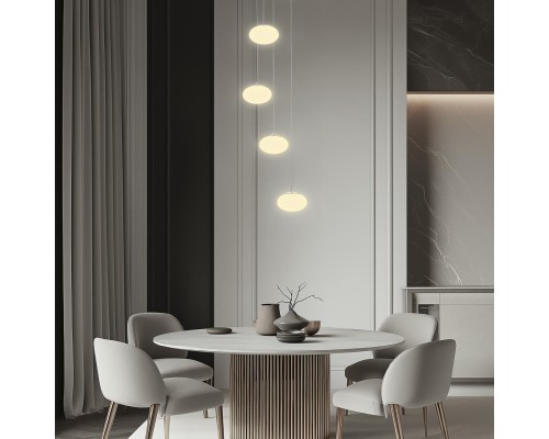 CL226A051 ATMAN Смарт Хром.Мат. Люстра Подвесная