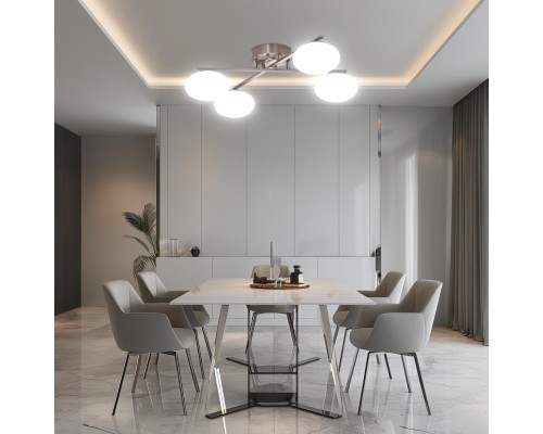 CL226A141 ATMAN Смарт Хром.Мат. Люстра Потолочная