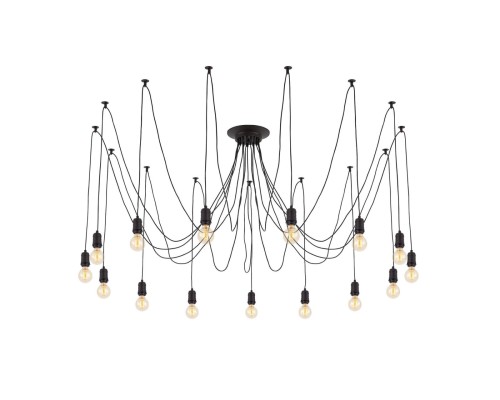 Люстра лофт Citilux CL451152 Эдисон Венге + Черный