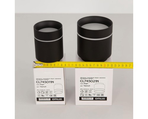 CL745011N Борн Черный Св-к Потол. 8W*4000K