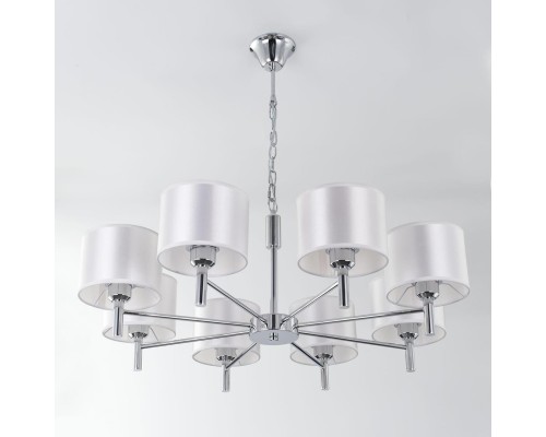 Подвесная люстра Citilux CL463180 Аврора Хром + Белый