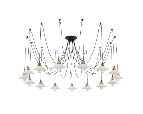 Люстра лофт Citilux CL451151 Эдисон Венге + Бронза