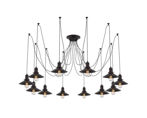 Люстра лофт Citilux CL451122 Эдисон Венге + Черный