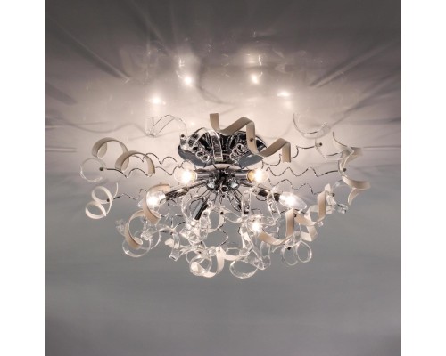 Потолочная люстра Citilux CL222161 Рандом Хром+Прозрачная+Белая