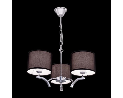 Подвесная люстра Citilux CL460132 Эвора Рондо Хром+Черный