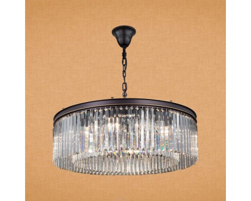 Подвесная люстра с хрусталем Citilux CL332161 Мартин Венге (коричневый)