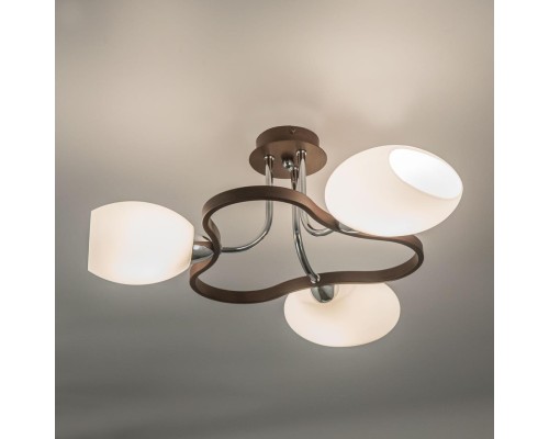 Потолочная люстра Citilux CL131131 Октава Хром+Венге