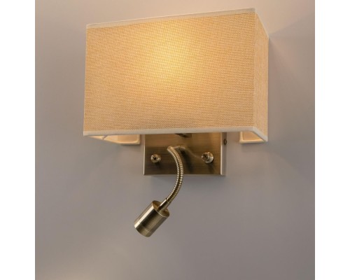 Бра с выключателем и лампой для чтения 3Вт 3000K Citilux CL704303 Декарт Бронза Старая