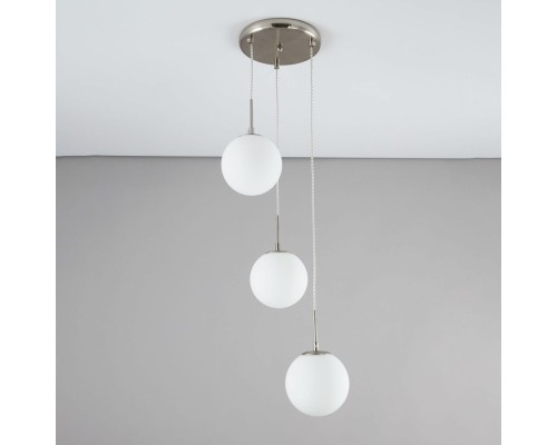 CL102034 Томми Хром Мат.+ Белый Св-к Подвес