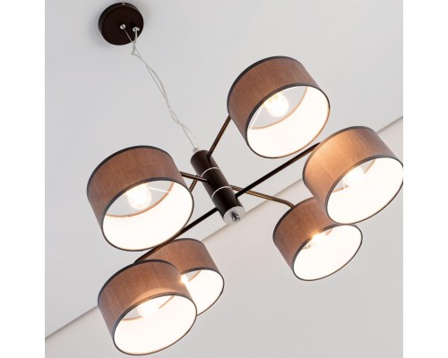 CL428261 Форма Кофе+Серый Св-к Люстра