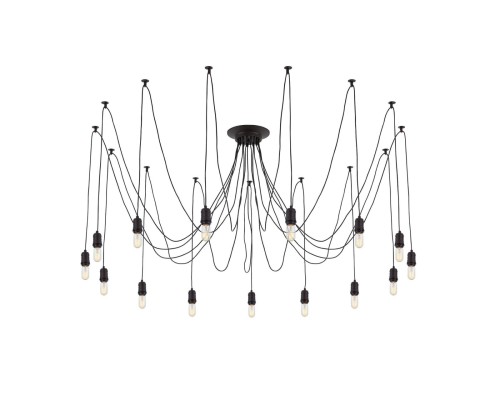 Люстра лофт Citilux CL451152 Эдисон Венге + Черный