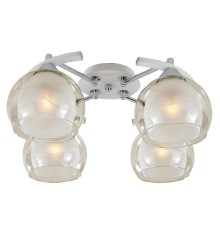 Потолочная люстра Citilux CL157141 Буги Белая+Хром