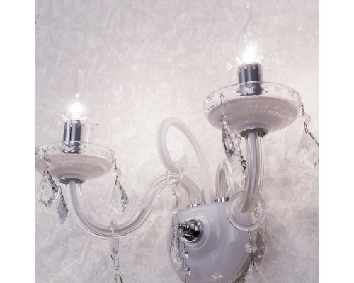 Хрустальное бра Citilux CL352320 Марена Белый+Хром