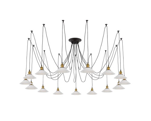 Люстра лофт Citilux CL451151 Эдисон Венге + Бронза