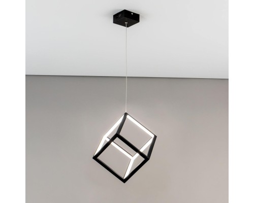 Подвесной светодиодный светильник Citilux CL719201 Куб 30 Вт 4000K Черный