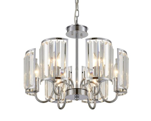 Подвесная/потолочная 2 в 1 люстра с хрусталем Citilux CL333161 Грета Хром